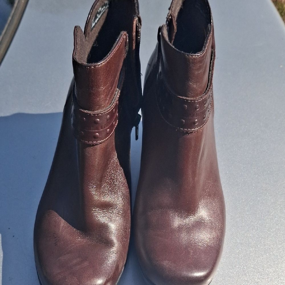 Clarks Rich Brown Ankle Booties